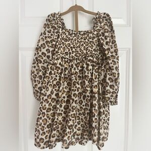 Leopard crewcuts size toddler 4 dress